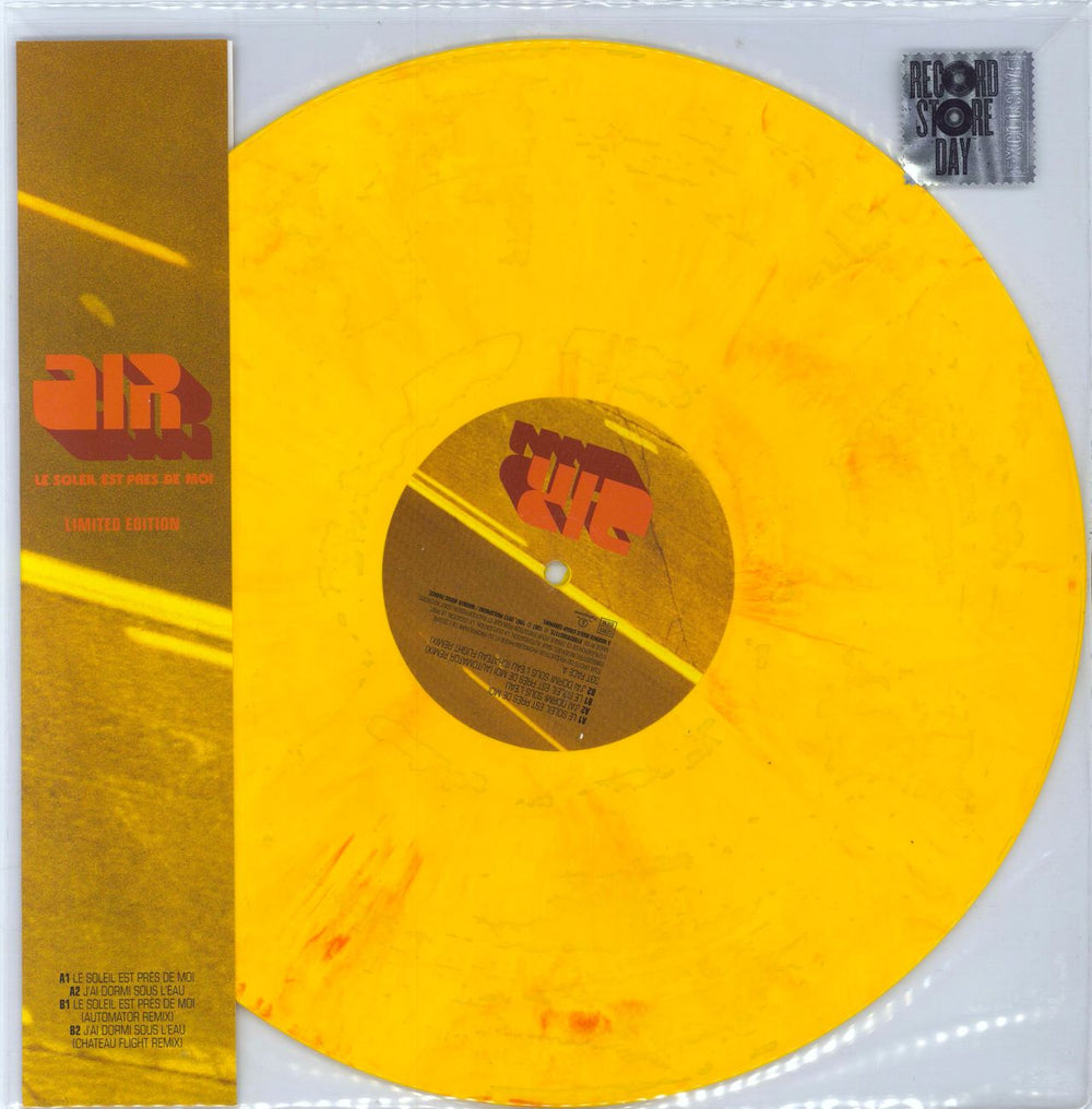 Air (French) Le Soleil Est Pres De Moi - RSD 2017 - Orange Marbled Vinyl UK 12" vinyl single (12 inch record / Maxi-single) 9029585737