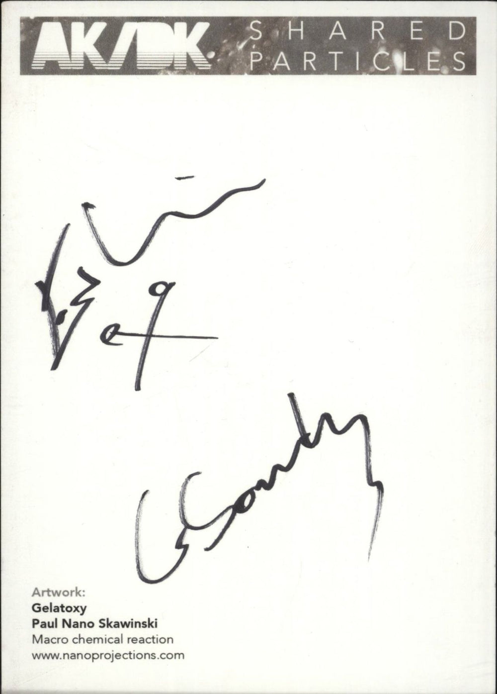 AK/DK Shared Particles - Blue, White, Purple 'Starburst' Vinyl + CD + Autographed Postcard UK vinyl LP album (LP record)