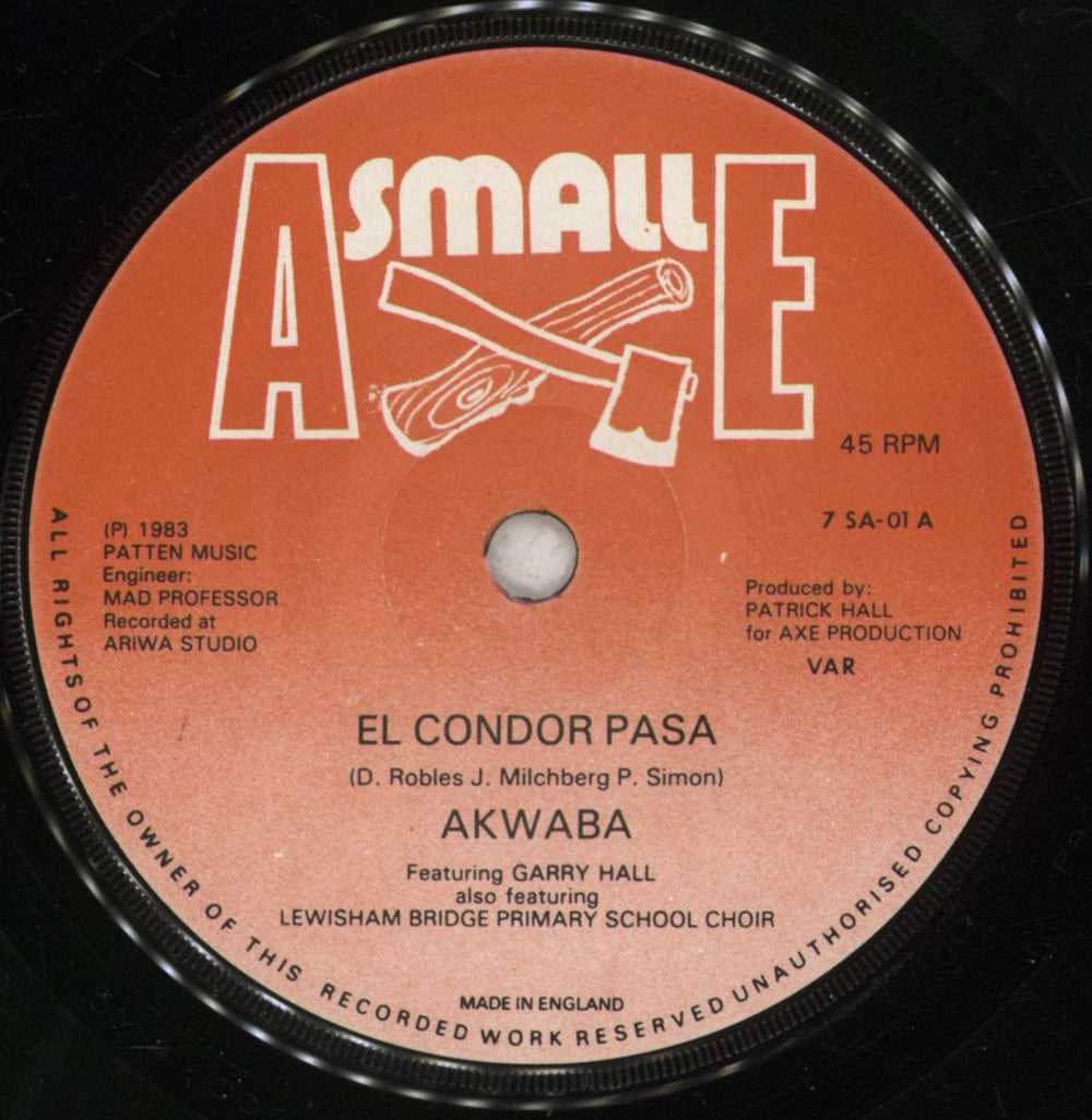 Akwaba El Condor Pasa UK 7" vinyl single (7 inch record / 45) 7SA-01