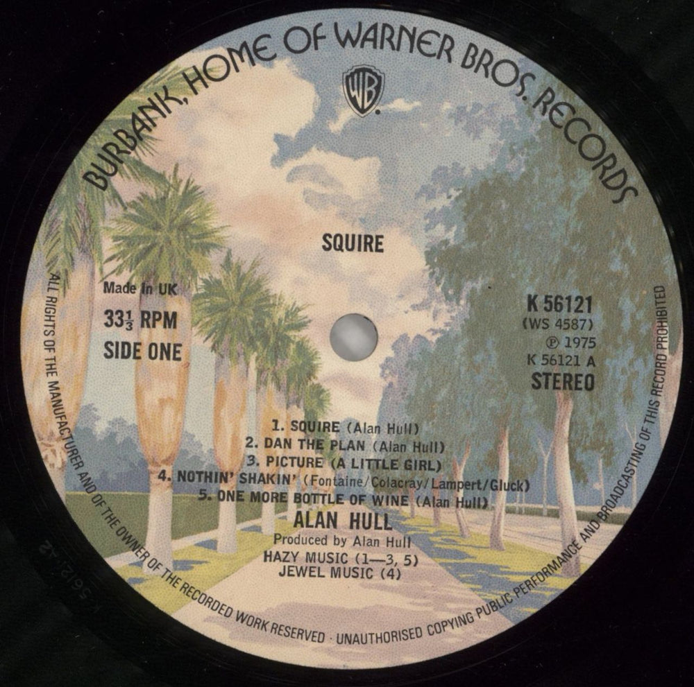 Alan Hull Squire - EX UK vinyl LP album (LP record) A/HLPSQ777157