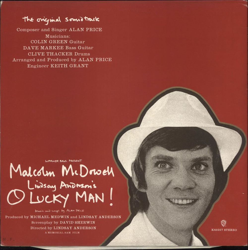 Alan Price O Lucky Man ! - Burbank Label UK vinyl LP album (LP record) A-PLPOL700114