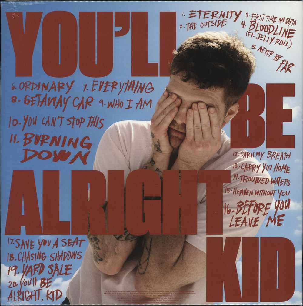 Alex Warren You'll Be Alright, Kid - Baby Blue Vinyl - Sealed US 2-LP vinyl record set (Double LP Album) 075678599682