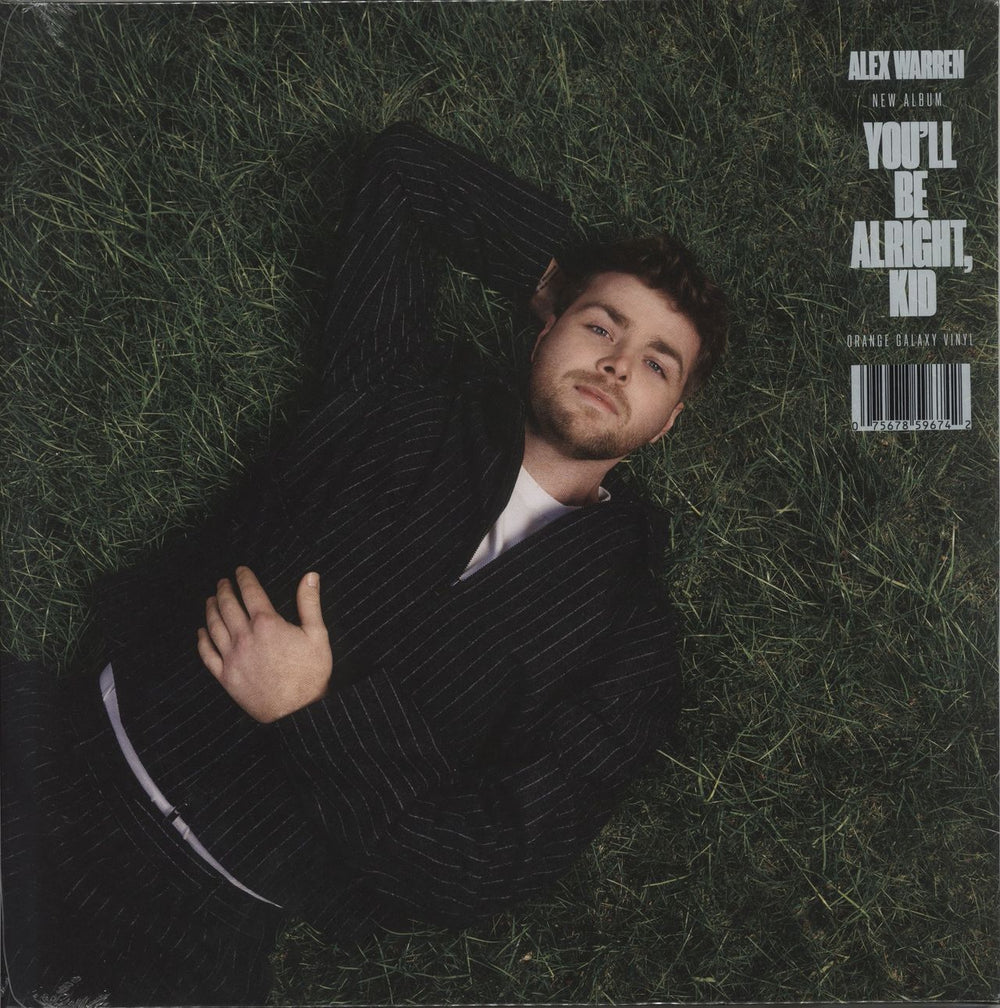Alex Warren You'll Be Alright, Kid - Orange Galaxy Vinyl - Sealed US 2-LP vinyl record set (Double LP Album) 075678596742