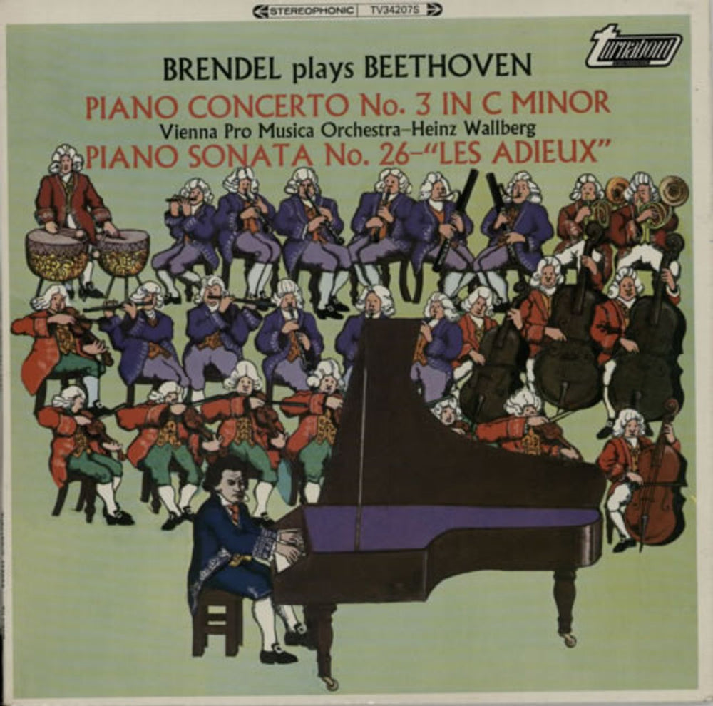 Alfred Brendel Brendel Plays Beethoven UK vinyl LP album (LP record) TV34207S