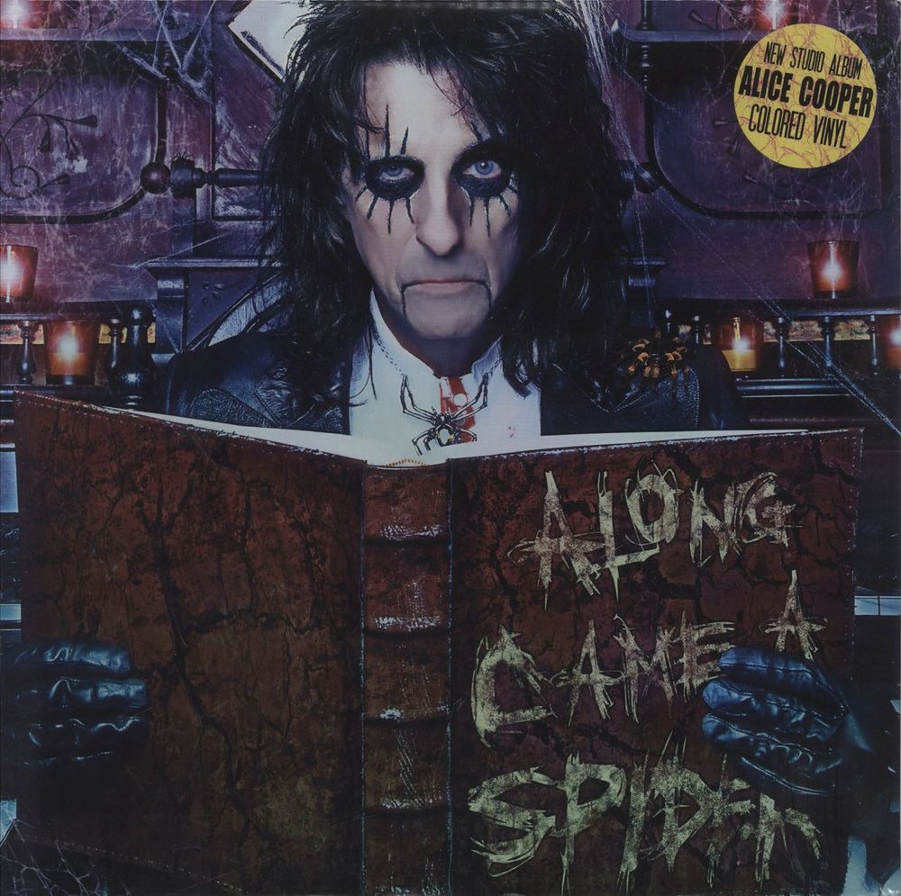 Alice Cooper Along Came A Spider - Clear Vinyl German vinyl LP album (LP record) SPV90601