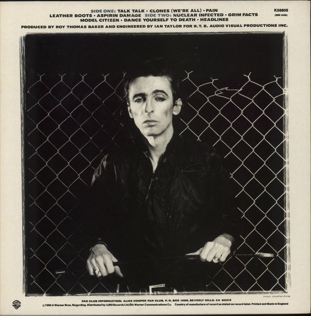 Alice Cooper Flush The Fashion UK vinyl LP album (LP record)