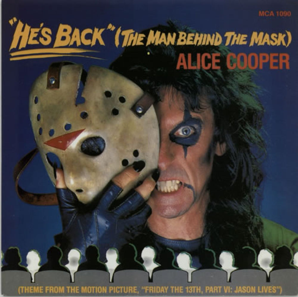 Alice Cooper He's Back - Friday The 13th UK 7" vinyl single (7 inch record / 45) MCA1090