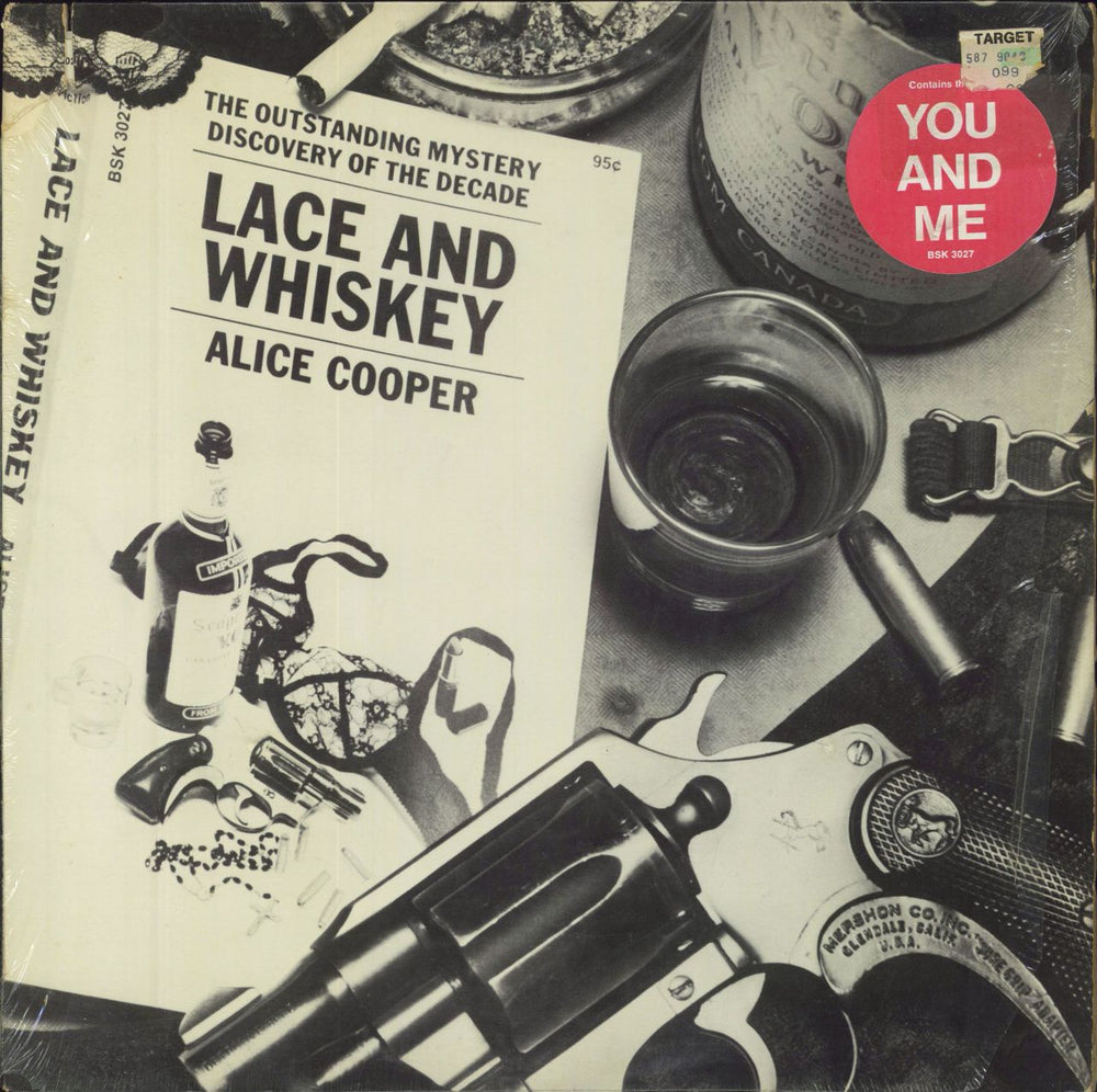 Alice Cooper Lace And Whiskey - Shrink US vinyl LP album (LP record) BSK3027