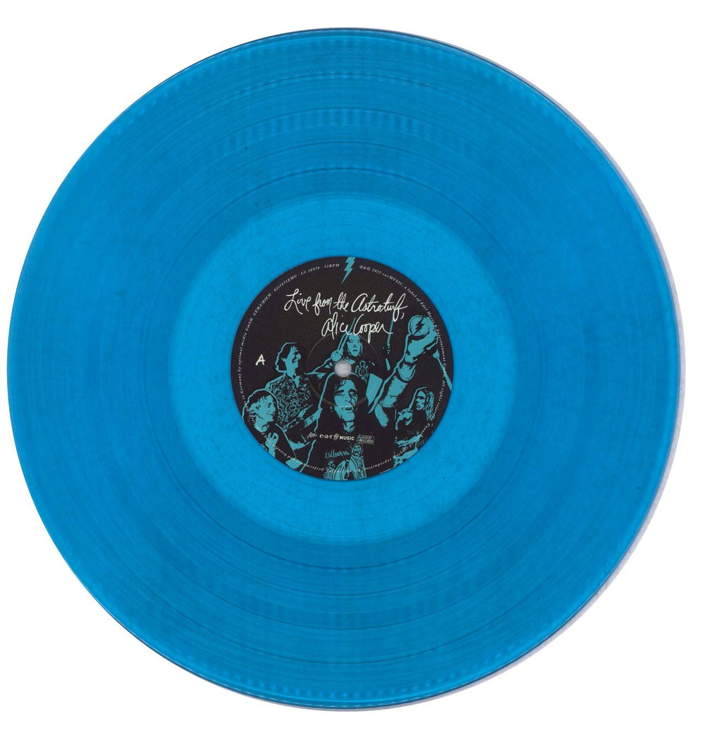 Alice Cooper Live From The Astroturf - Blue Vinyl + DVD UK vinyl LP album (LP record) 4029759178736