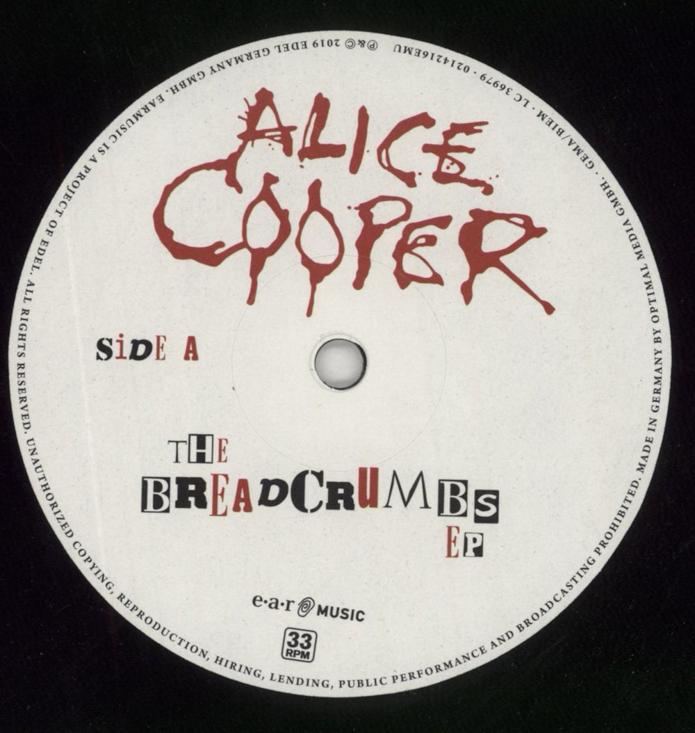 Alice Cooper The Breadcrumbs EP - Numbered UK 10" vinyl single (10 inch record) COO10TH799329