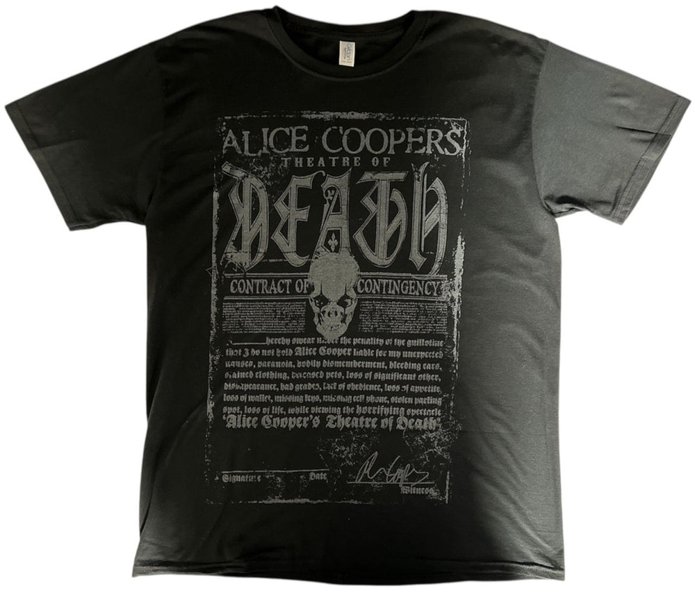 Alice Cooper Theatre Of Death Tour 2009 UK t-shirt 25X21