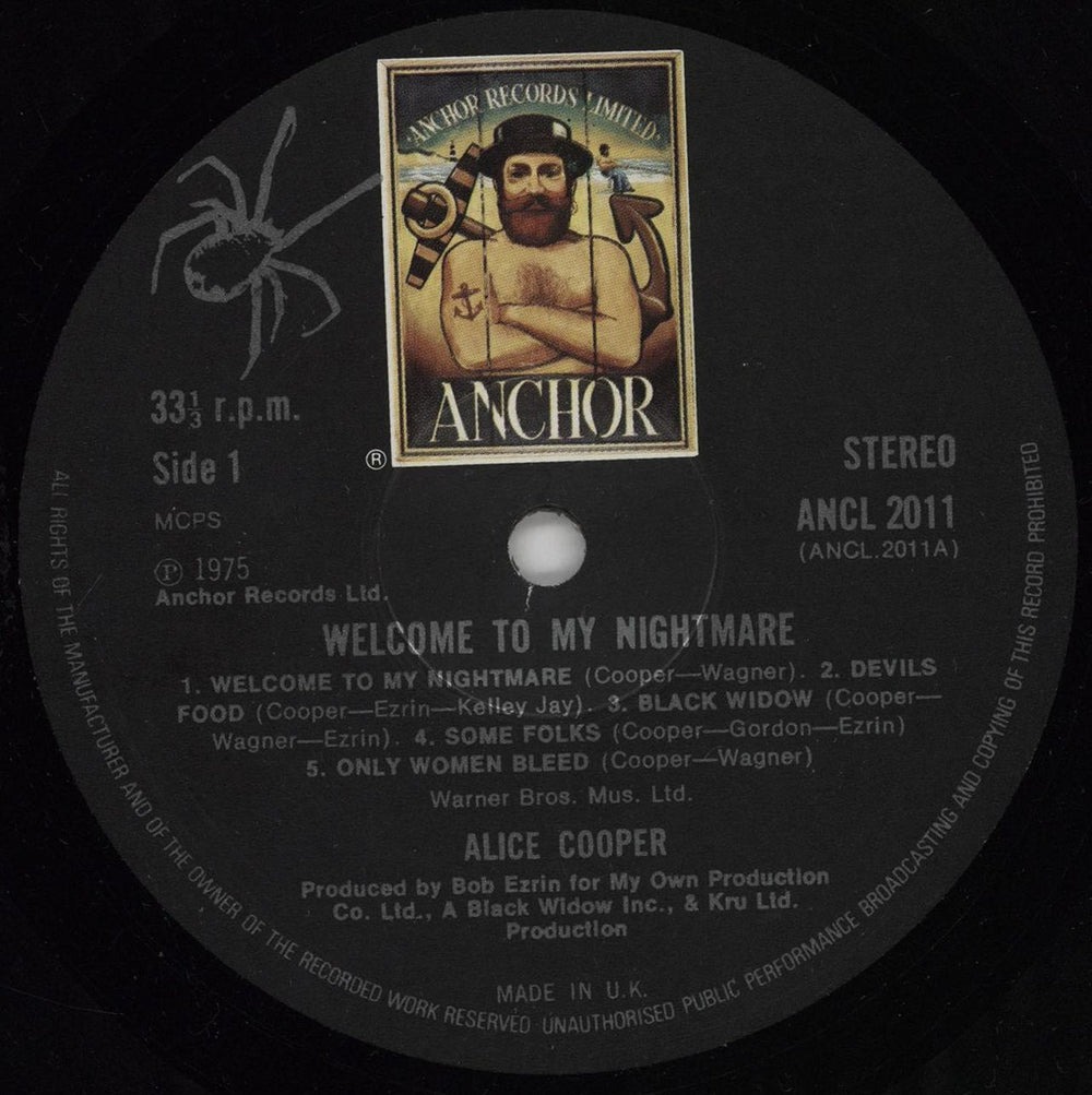 Alice Cooper Welcome To My Nightmare - Laminated Sleeve UK vinyl LP album (LP record) COOLPWE186391