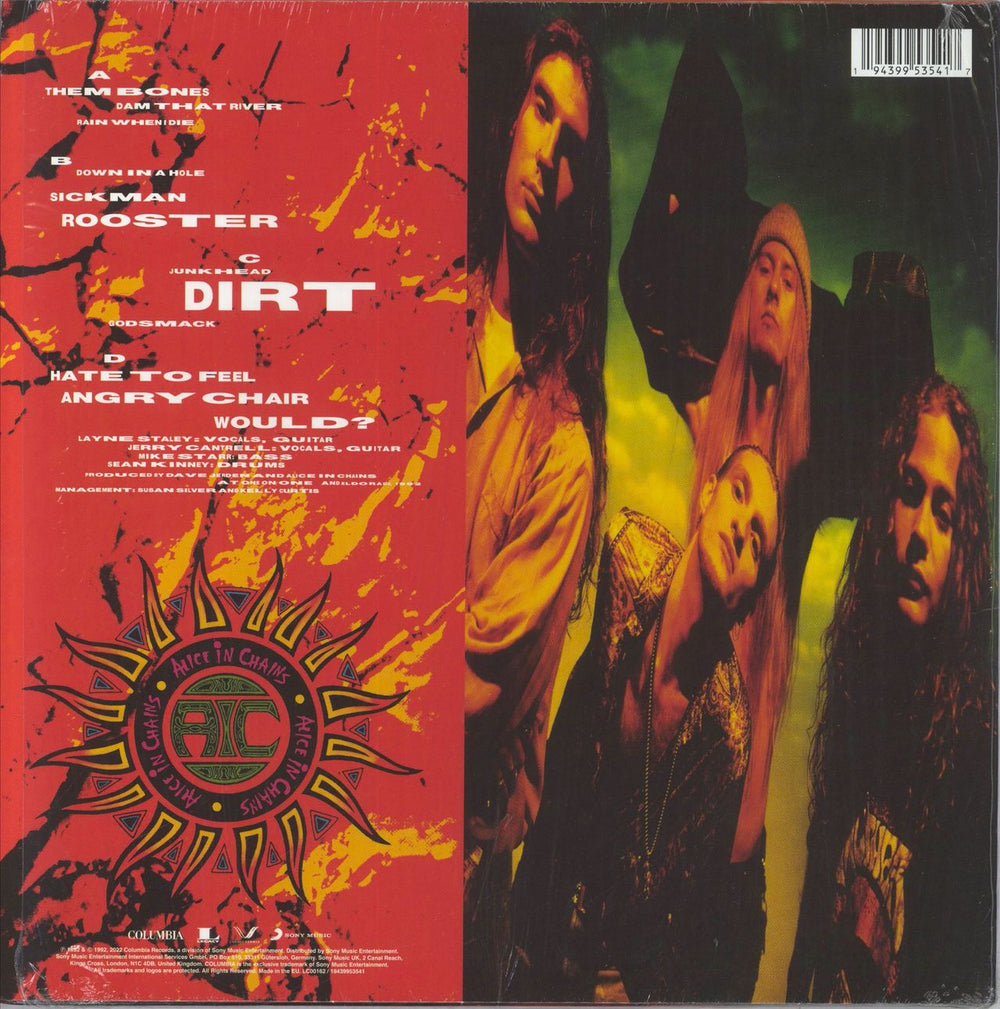 Alice In Chains Dirt - Remastered - Black Vinyl - Sealed UK 2-LP vinyl record set (Double LP Album) 194399535417