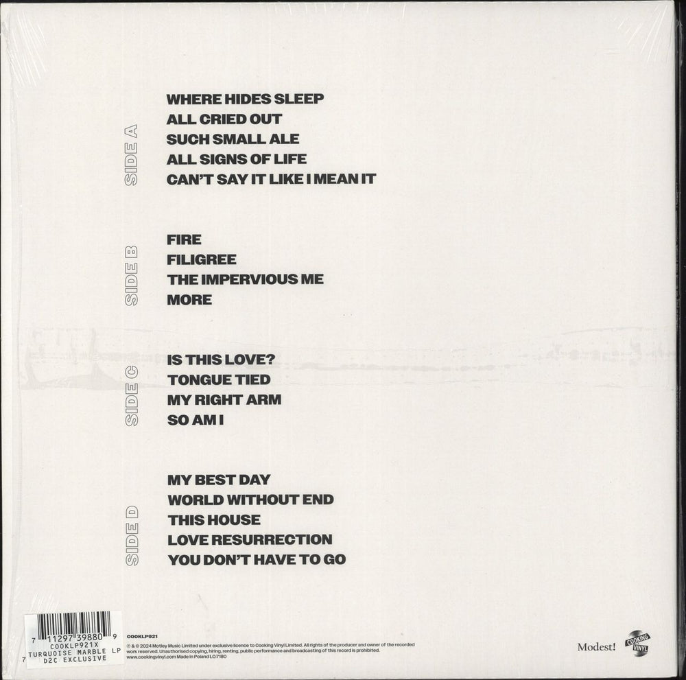 Alison Moyet Key - Turquoise Vinyl UK 2-LP vinyl record set (Double LP Album) 711297398809