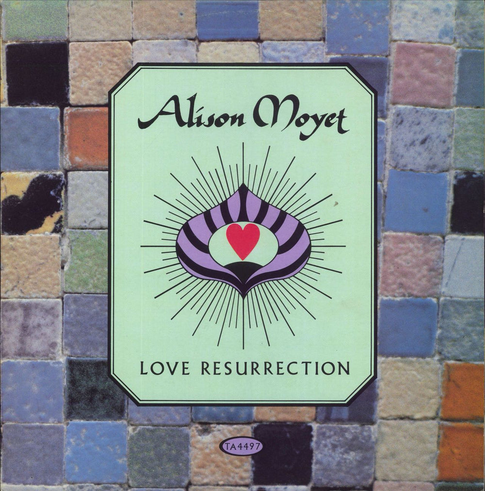 Alison Moyet Love Resurrection - Black labels / Misprint UK 12" vinyl single (12 inch record / Maxi-single) TA4497