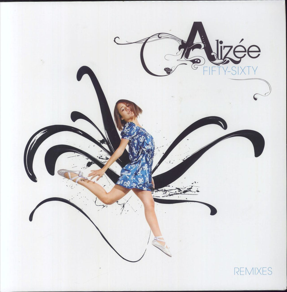 Alizee Fifty-Sixty (Remixes) - Yellow Vinyl French vinyl LP album (LP record) PM22007-20