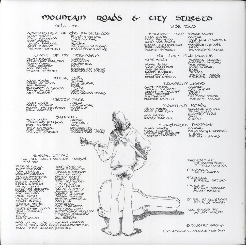 Allan Wachs Mountain Roads & City Streets - Clear Vinyl US vinyl LP album (LP record) 825764606226