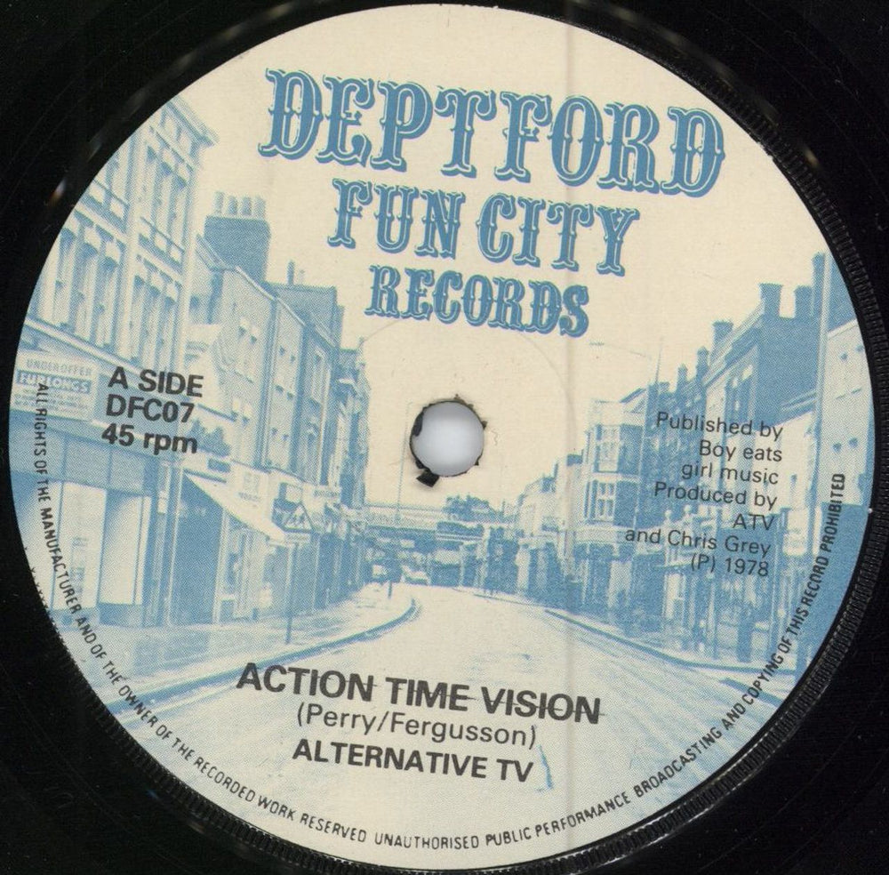 Alternative TV Action Time Vision - EX UK 7" vinyl single (7 inch record / 45) AEV07AC783601