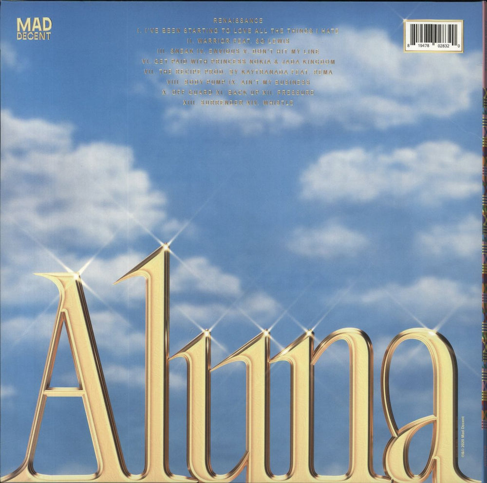 Aluna Renaissance UK 2-LP vinyl record set (Double LP Album)