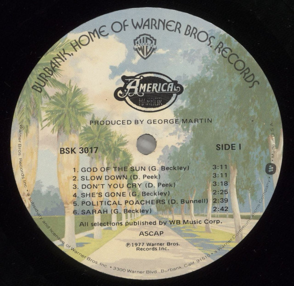 America Harbor + Poster US vinyl LP album (LP record) AMRLPHA616325