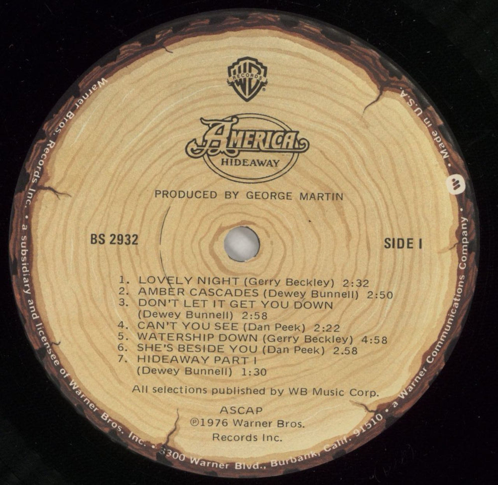 America Hideaway - stickered shrink US vinyl LP album (LP record) AMRLPHI615894