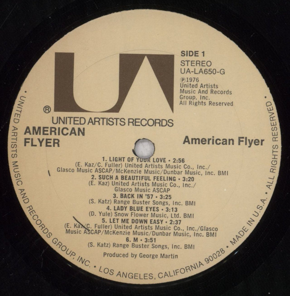 American Flyer American Flyer US vinyl LP album (LP record) AMFLPAM844734