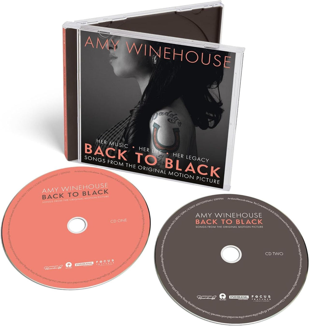 Amy Winehouse Back To Black: Songs From The Original Motion Picture - Sealed UK 2 CD album set (Double CD) AWE2CBA836470