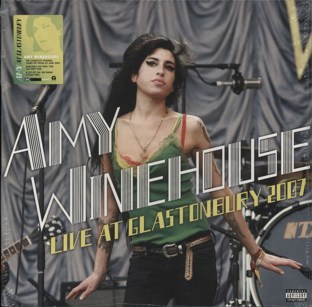 Amy Winehouse Live At Glastonbury 2007 - Clear Vinyl - Sealed UK 2-LP vinyl record set (Double LP Album) 4555684