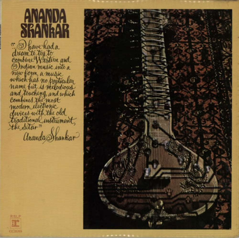 Ananda Shankar Ananda Shankar - 2nd - EX UK vinyl LP album (LP record) RSLP6398