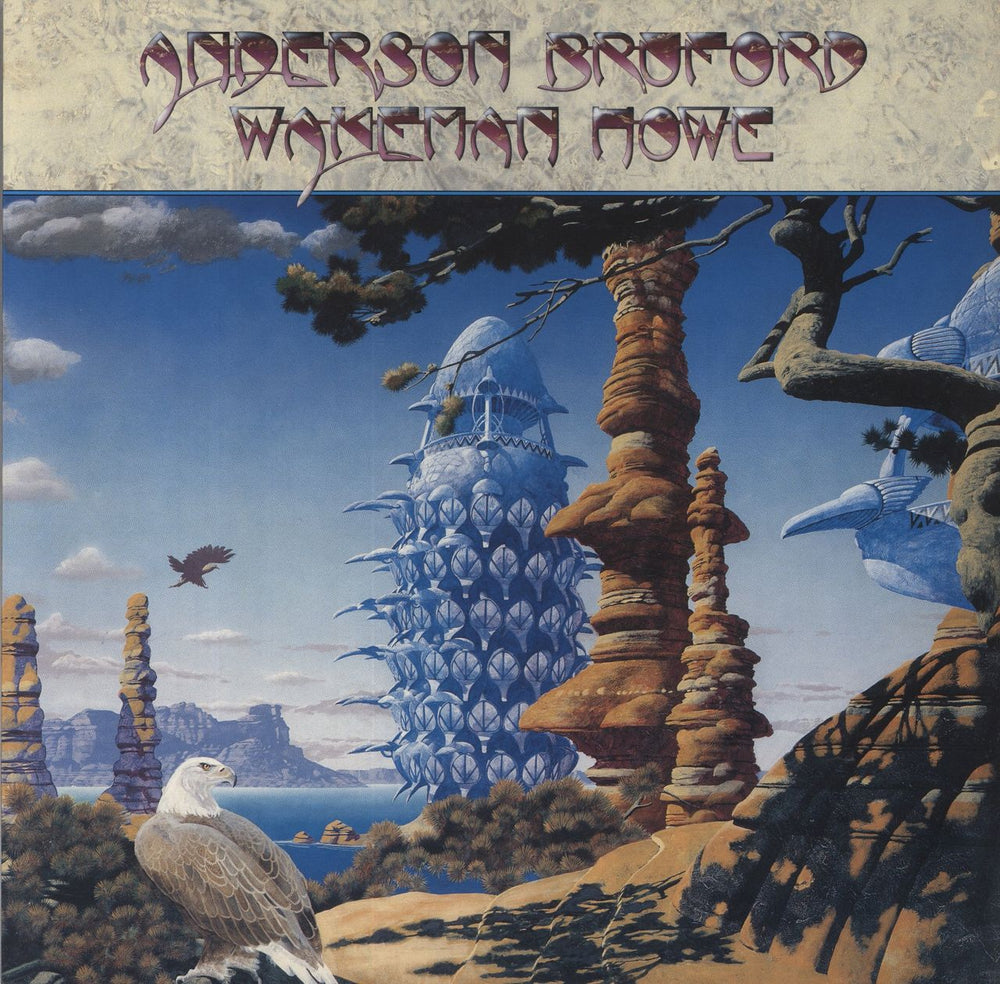 Anderson Bruford Wakeman Howe Anderson Bruford Wakeman Howe + Print German vinyl LP album (LP record) 209970