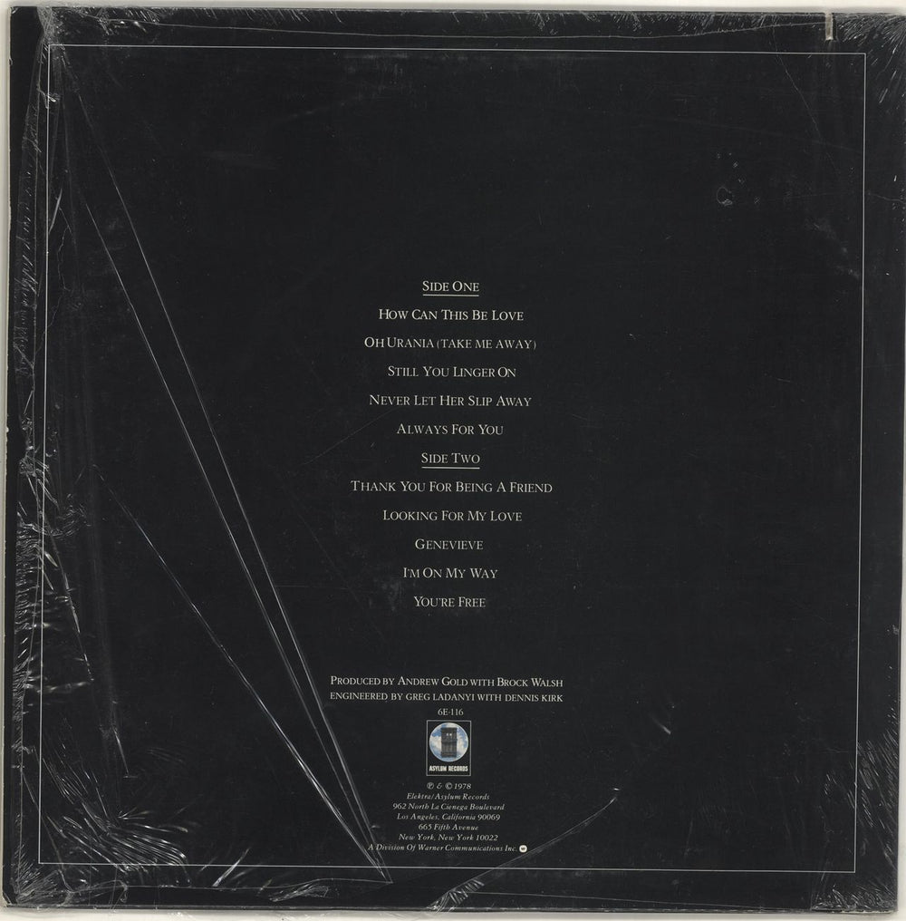 Andrew Gold All This And Heaven Too - Stickered Shrink US vinyl LP album (LP record)