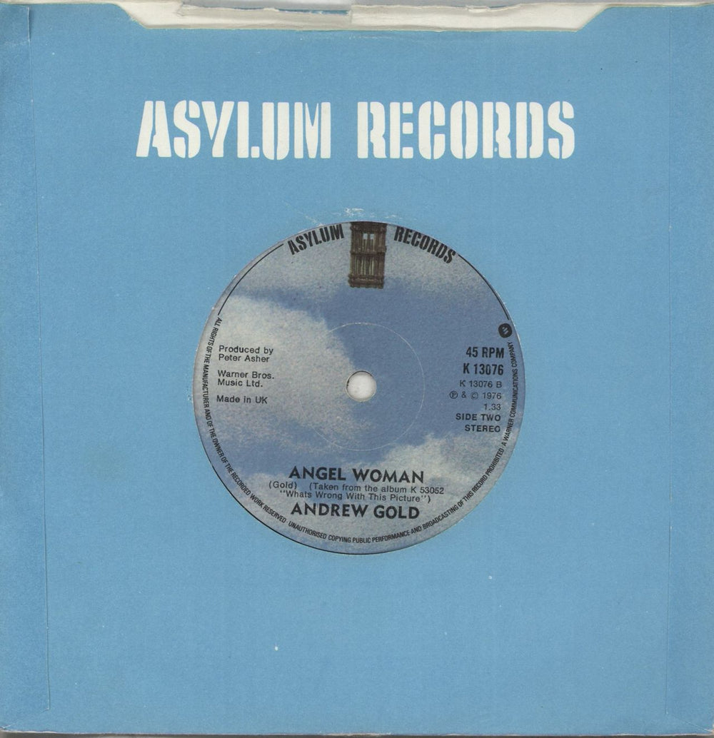 Andrew Gold Lonely Boy - Solid UK 7" vinyl single (7 inch record / 45)