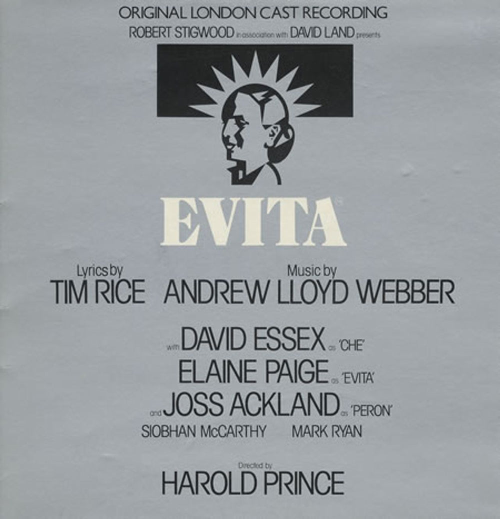 Andrew Lloyd Webber & Tim Rice Evita UK vinyl LP album (LP record) MCG3527