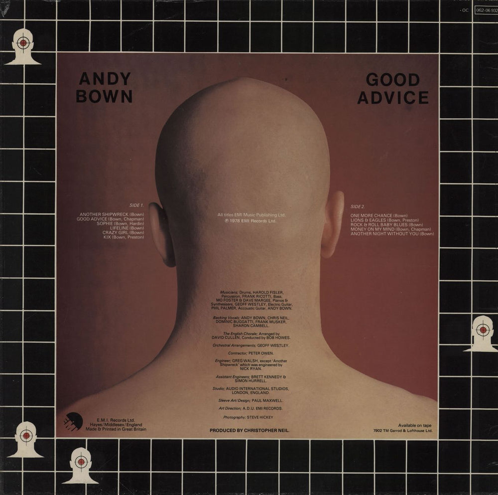 Andy Bown Good Advice UK vinyl LP album (LP record)