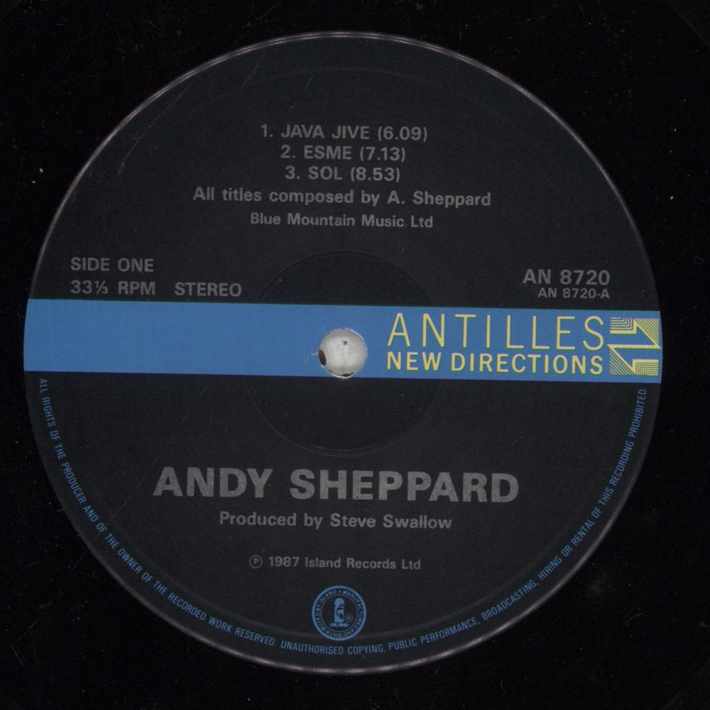 Andy Sheppard Andy Sheppard UK vinyl LP album (LP record) ACQLPAN592586