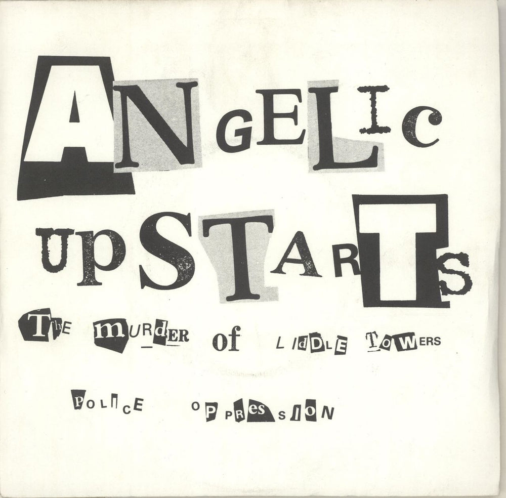 Angelic Upstarts The Murder Of Liddle Towers UK 7" vinyl single (7 inch record / 45) RT.SW.001