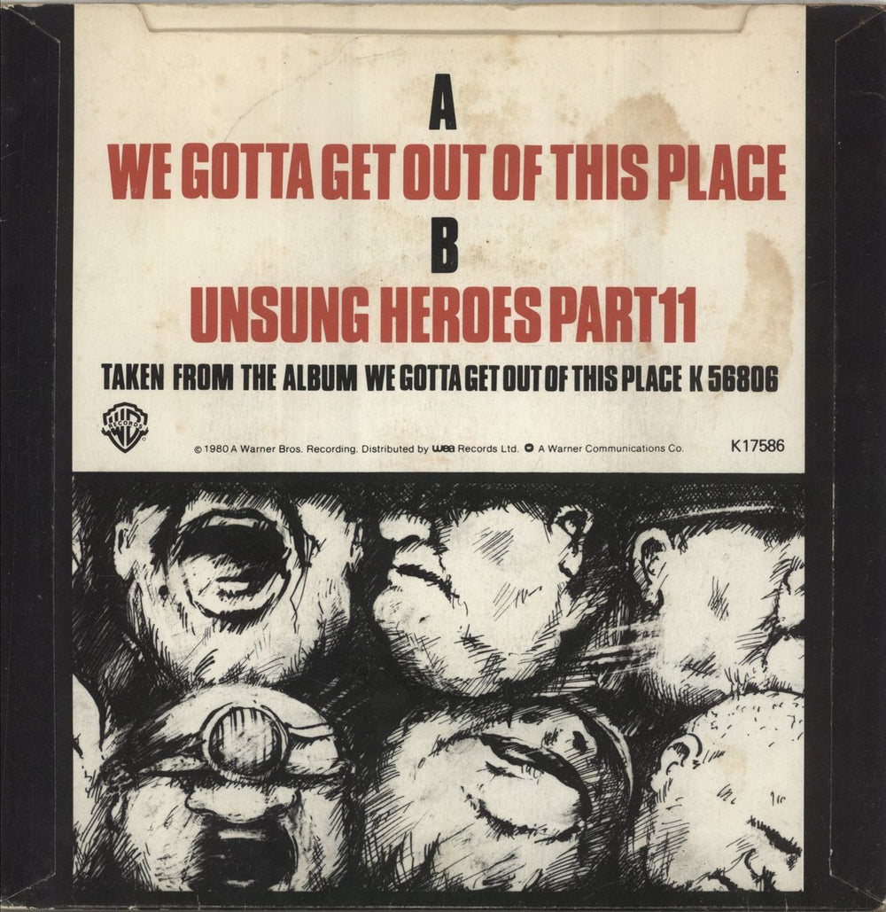 Angelic Upstarts We Gotta Get Out Of This Place UK 7" vinyl single (7 inch record / 45)