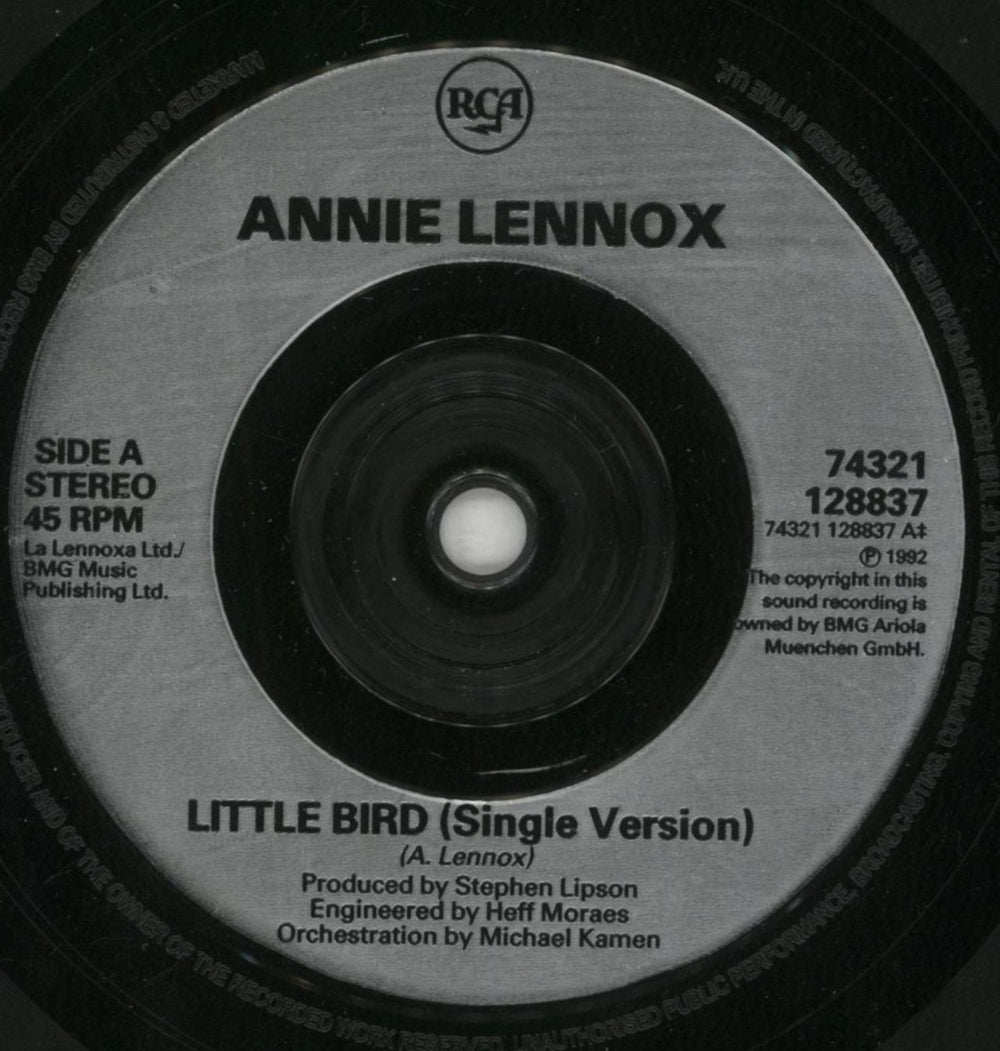 Annie Lennox Little Bird UK 7" vinyl single (7 inch record / 45) ANN07LI40689