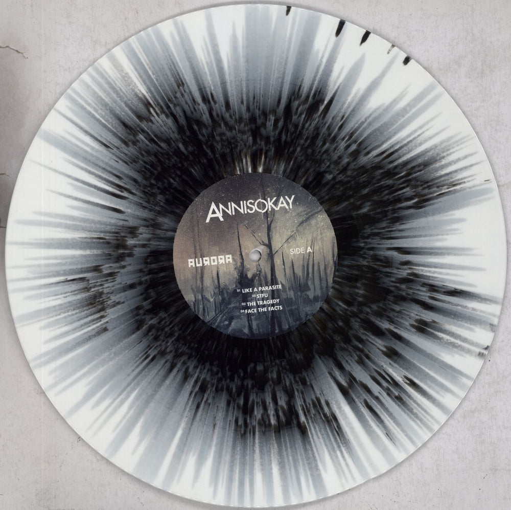 Annisokay Aurora - White w/ Black Splatter Vinyl German 2-LP vinyl record set (Double LP Album) 7522LAU843781