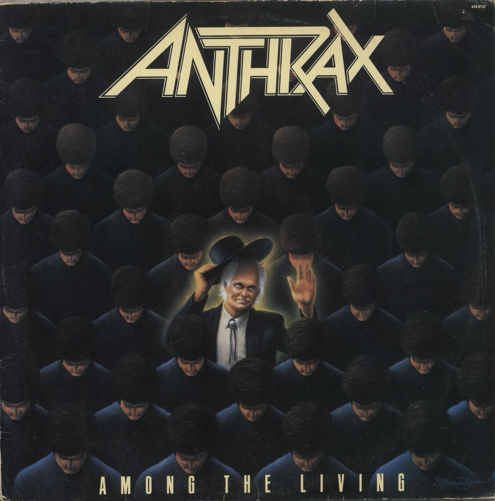 Anthrax Among The Living - Promo Stamp Brazilian Promo vinyl LP album (LP record) 670.0122