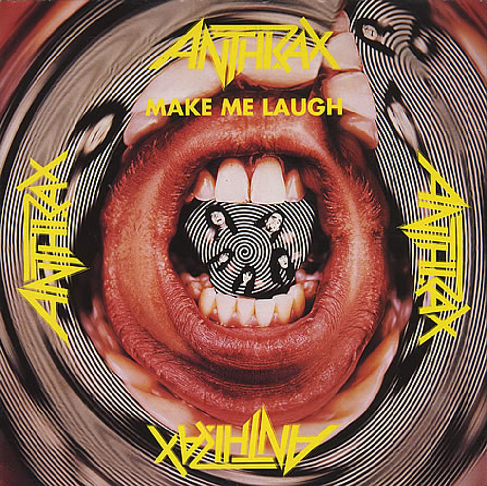 Anthrax Make Me Laugh - Red Vinyl UK 7" vinyl single (7 inch record / 45) IS379