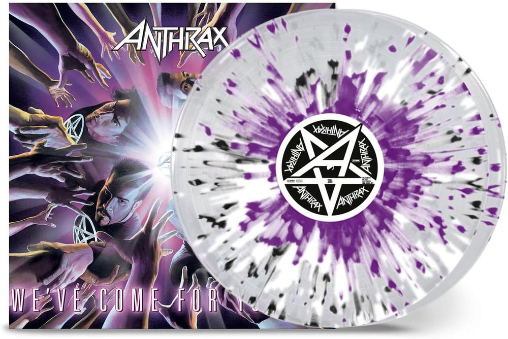 Anthrax We've Come For You All - Clear, Black, Purple & White Splatter - Sealed UK 2-LP vinyl record set (Double LP Album) NB2820-3