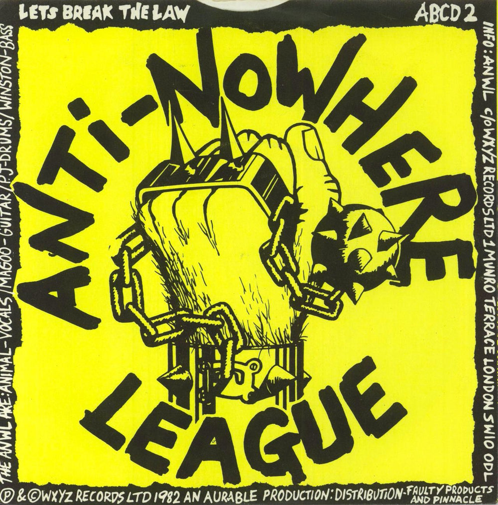 Anti-Nowhere League I Hate... People UK 7" vinyl single (7 inch record / 45) A-N07IH848451