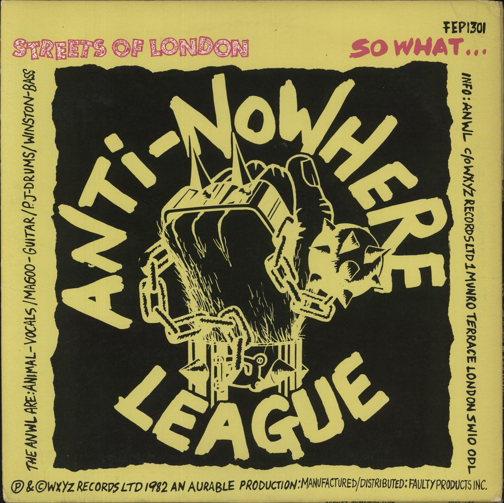 Anti-Nowhere League I Hate... People US 12" vinyl single (12 inch record / Maxi-single) A-N12IH841286