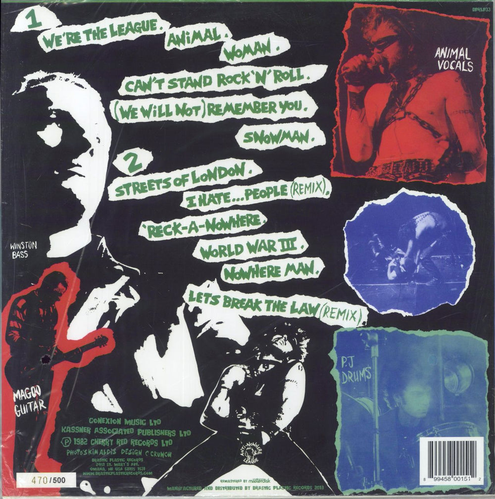 Anti-Nowhere League We Are... The League - Green Vinyl - Sealed US vinyl LP album (LP record) 899458001512