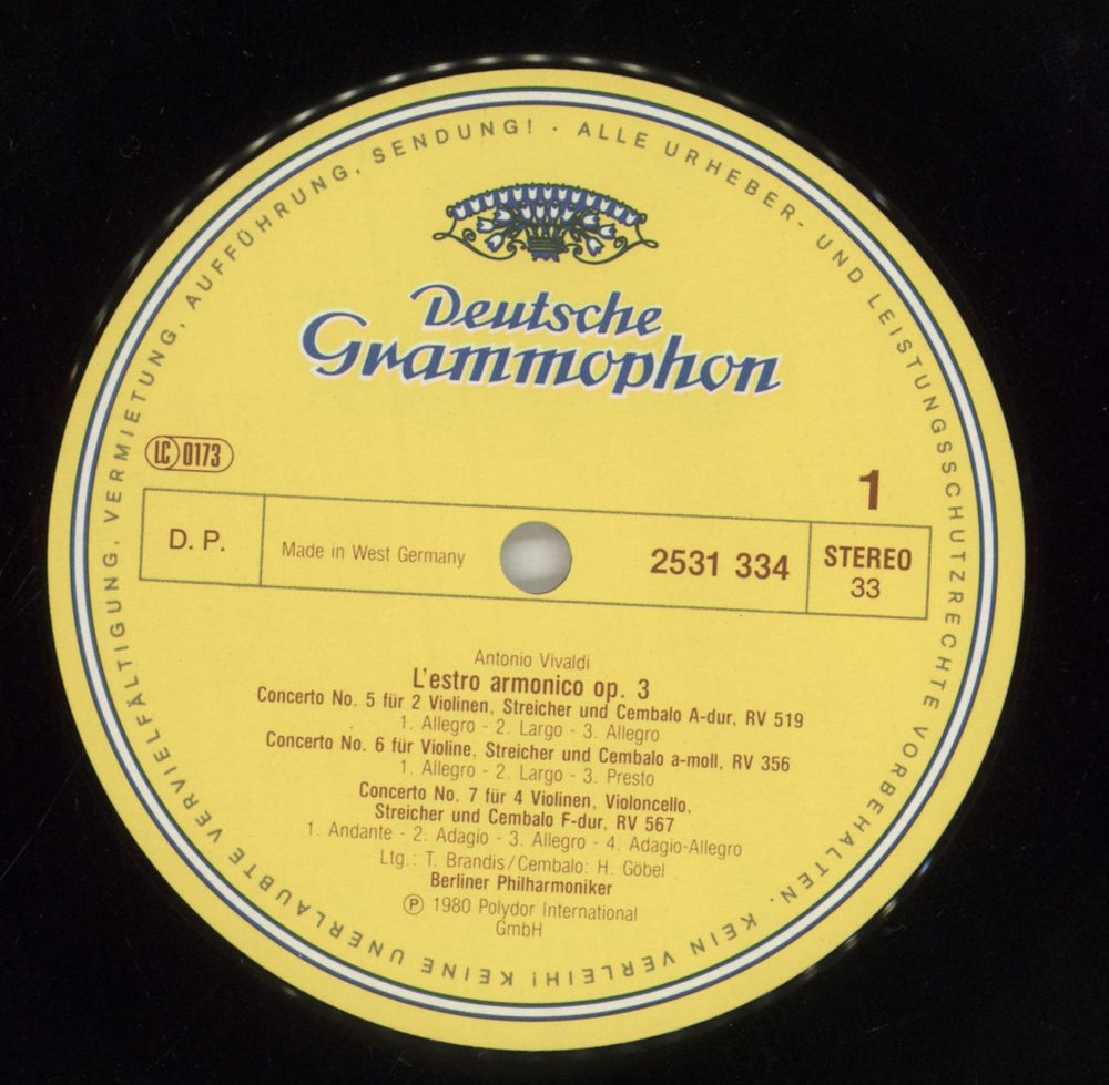 Antonio Vivaldi L'Estro Armonico German vinyl LP album (LP record) VI2LPLE859751