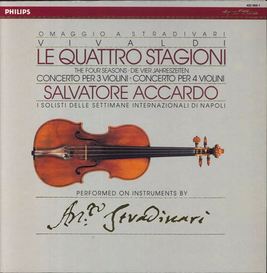 Antonio Vivaldi Le Quattro Stagioni = The Four Seasons / Concerto Per 3 Violini · Concerto Per 4 Violini Dutch vinyl LP album (LP record) 422065-1