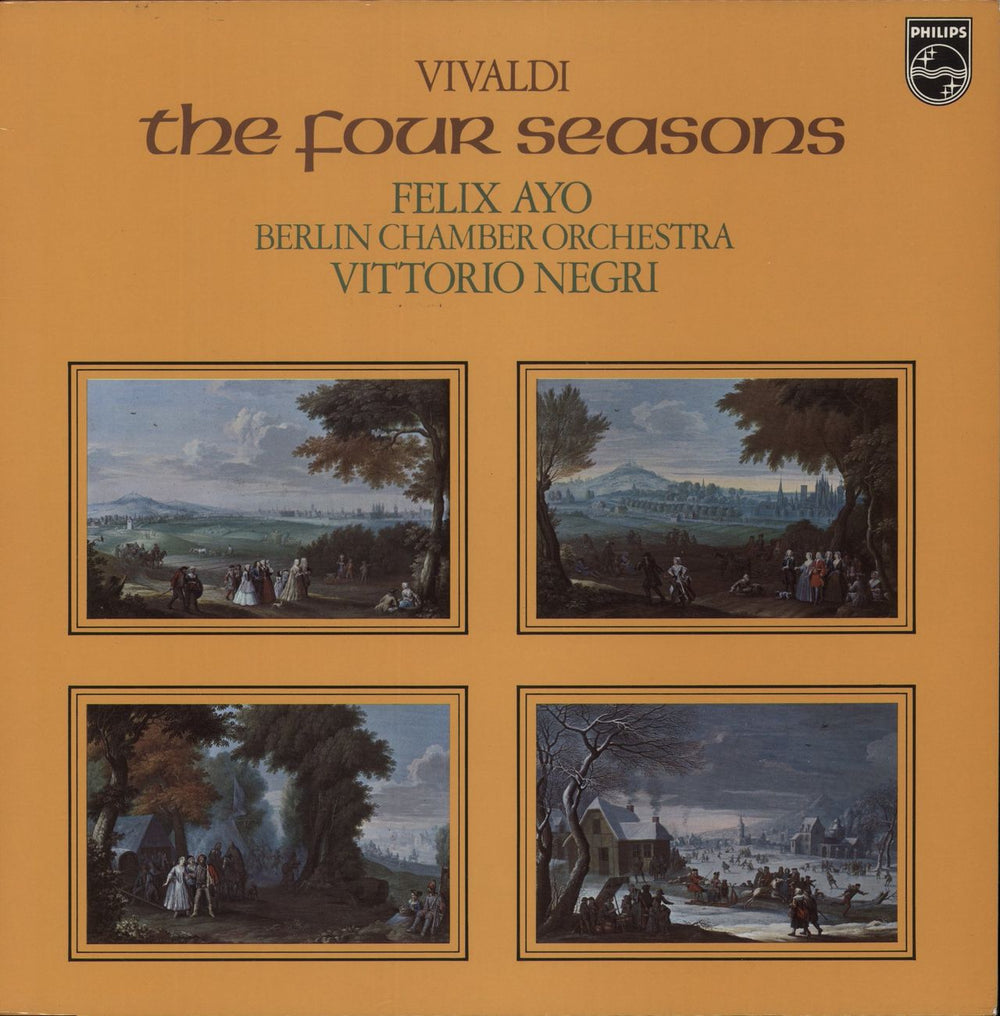 Antonio Vivaldi The Four Seasons - White Label Test Pressing UK Promo vinyl LP album (LP record) 9500100