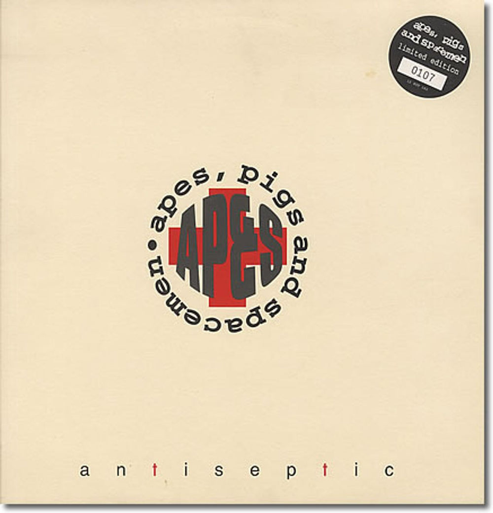 Apes, Pigs & Spacemen Antiseptic UK 12" vinyl single (12 inch record / Maxi-single) 12KUT162