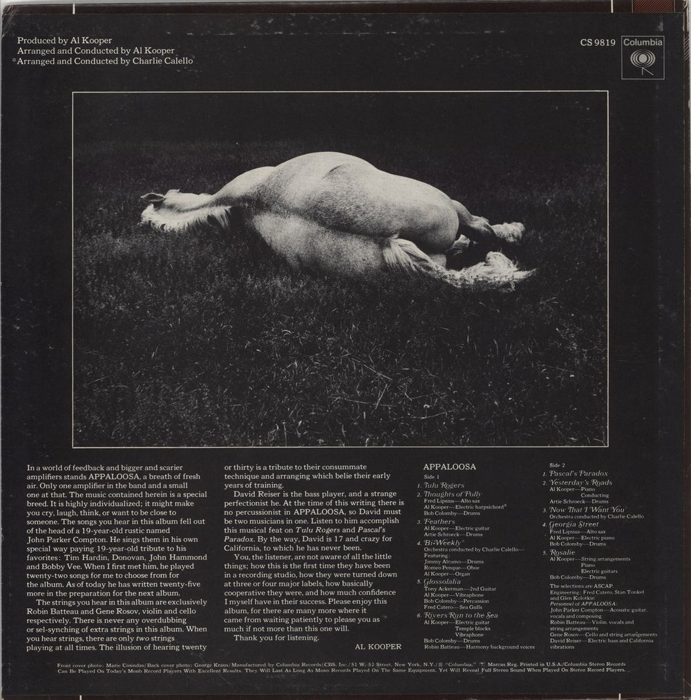 Appaloosa Appaloosa US vinyl LP album (LP record)